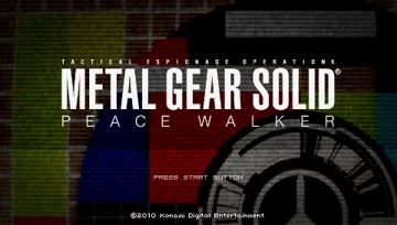 Metal Gear Solid - Peace Walker (EU) screen shot title